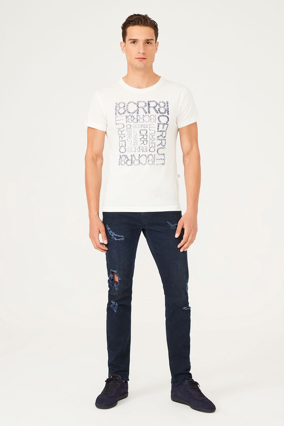 Bisiklet Yaka Erkek T-Shirt - 10