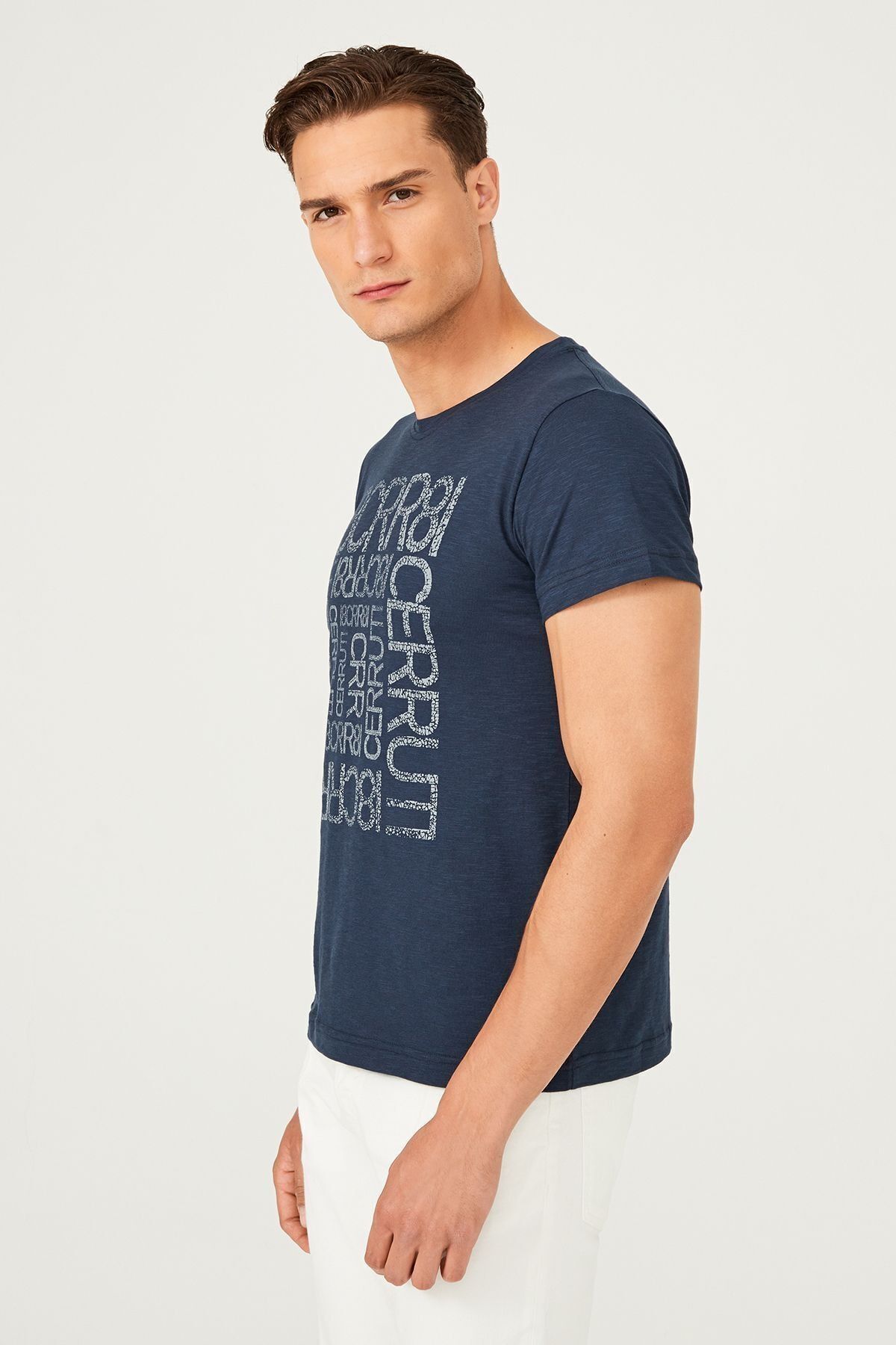 Bisiklet Yaka Erkek T-Shirt - 10