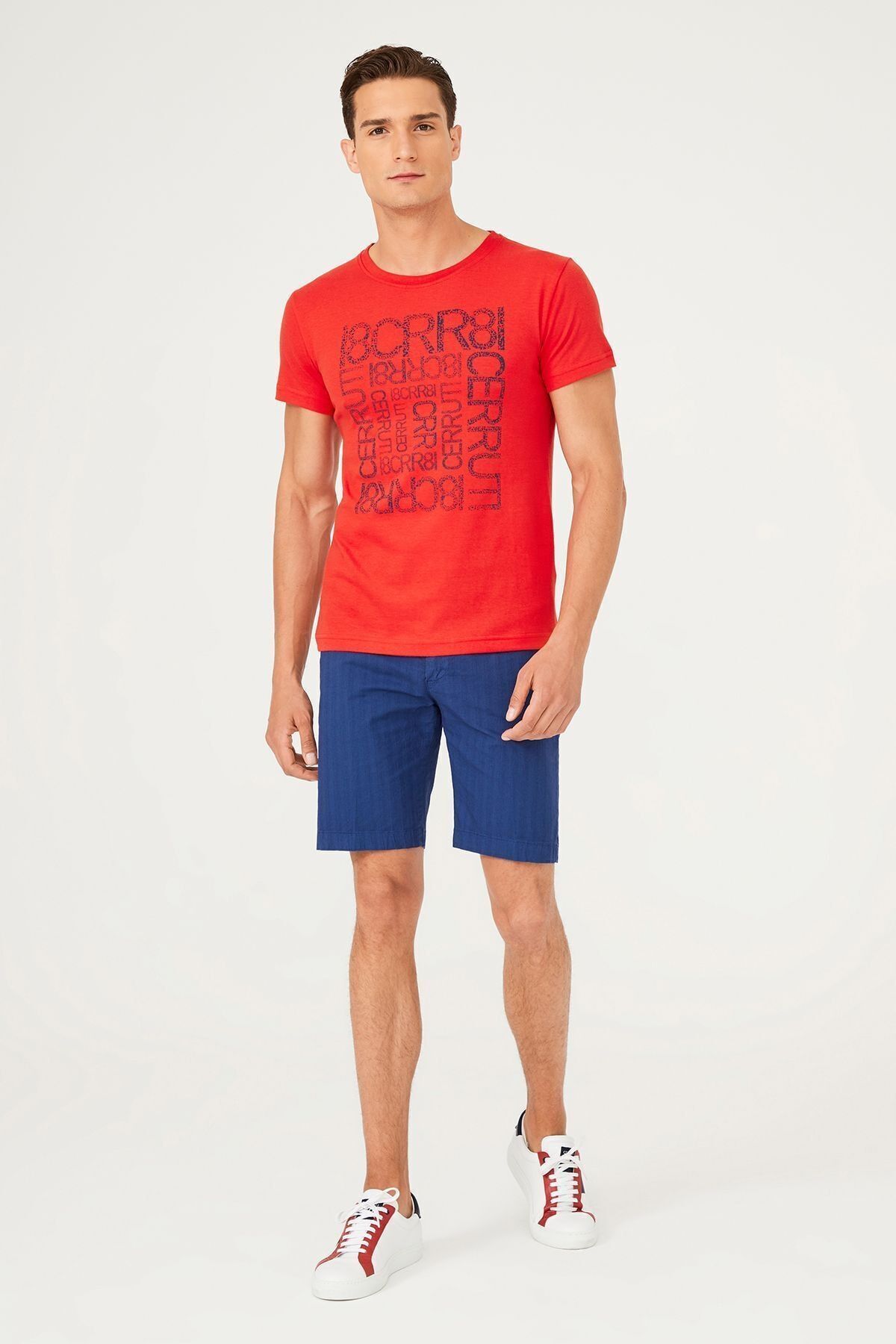 Bisiklet Yaka Erkek T-Shirt - 11