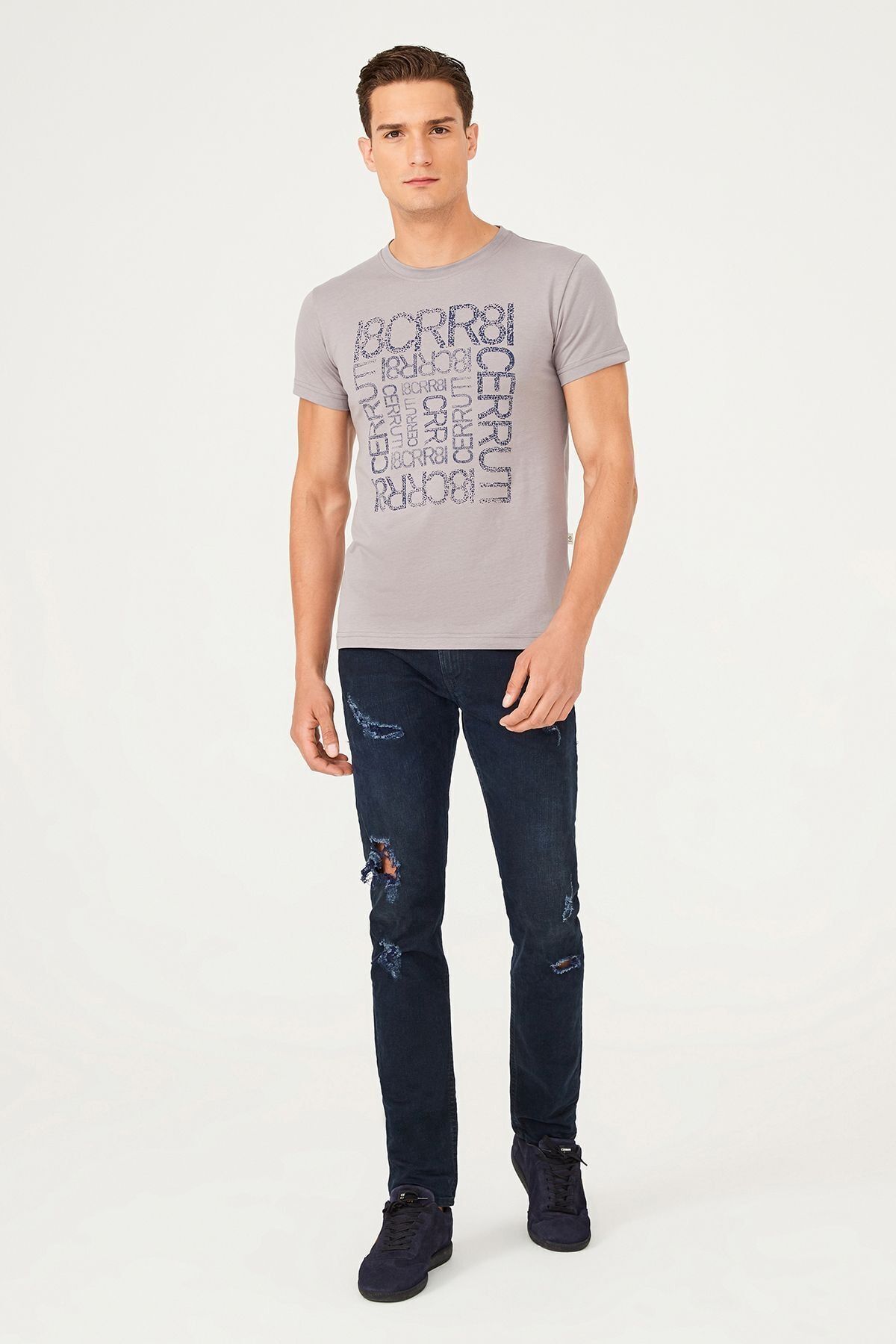 Bisiklet Yaka Erkek T-Shirt - 10