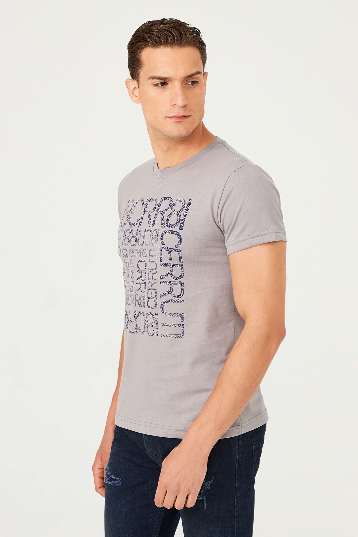 Bisiklet Yaka Erkek T-Shirt - 11