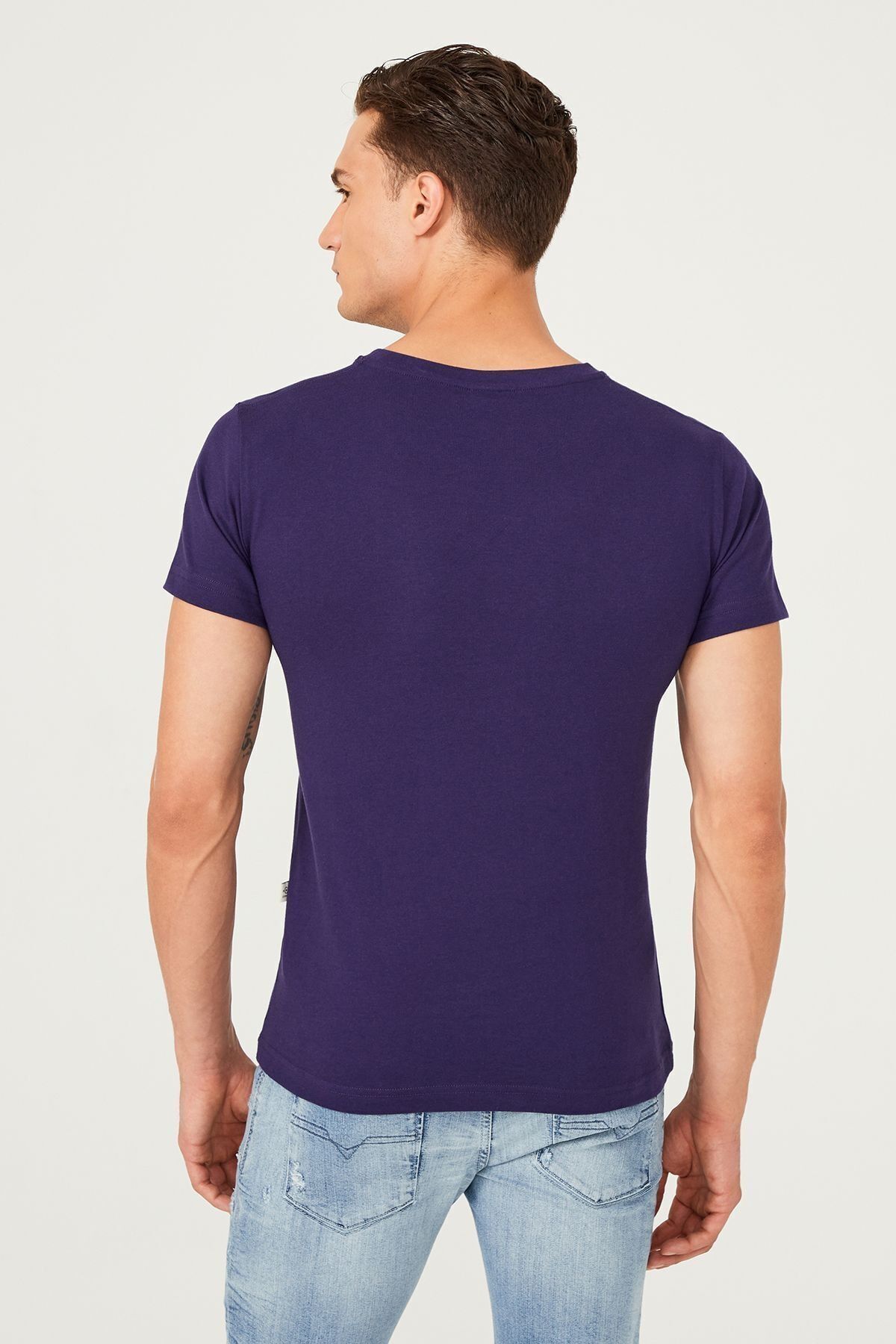 Bisiklet Yaka Erkek T-Shirt - 12