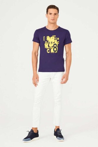 Bisiklet Yaka Erkek T-Shirt - 4