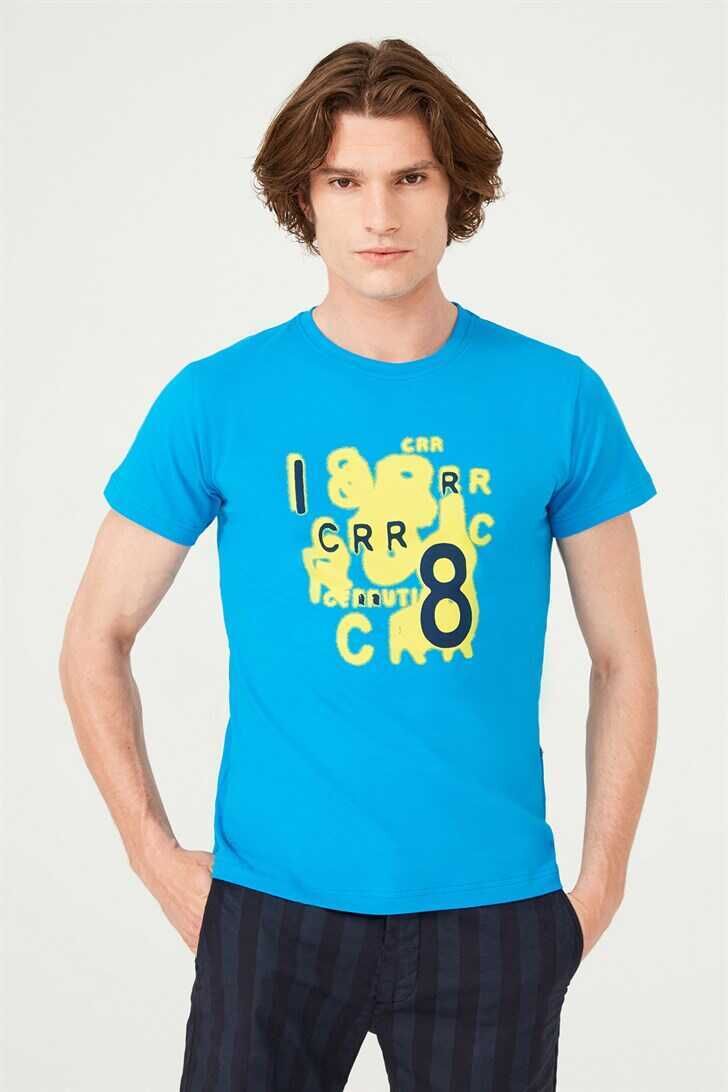 Bisiklet Yaka Erkek T-Shirt - 1