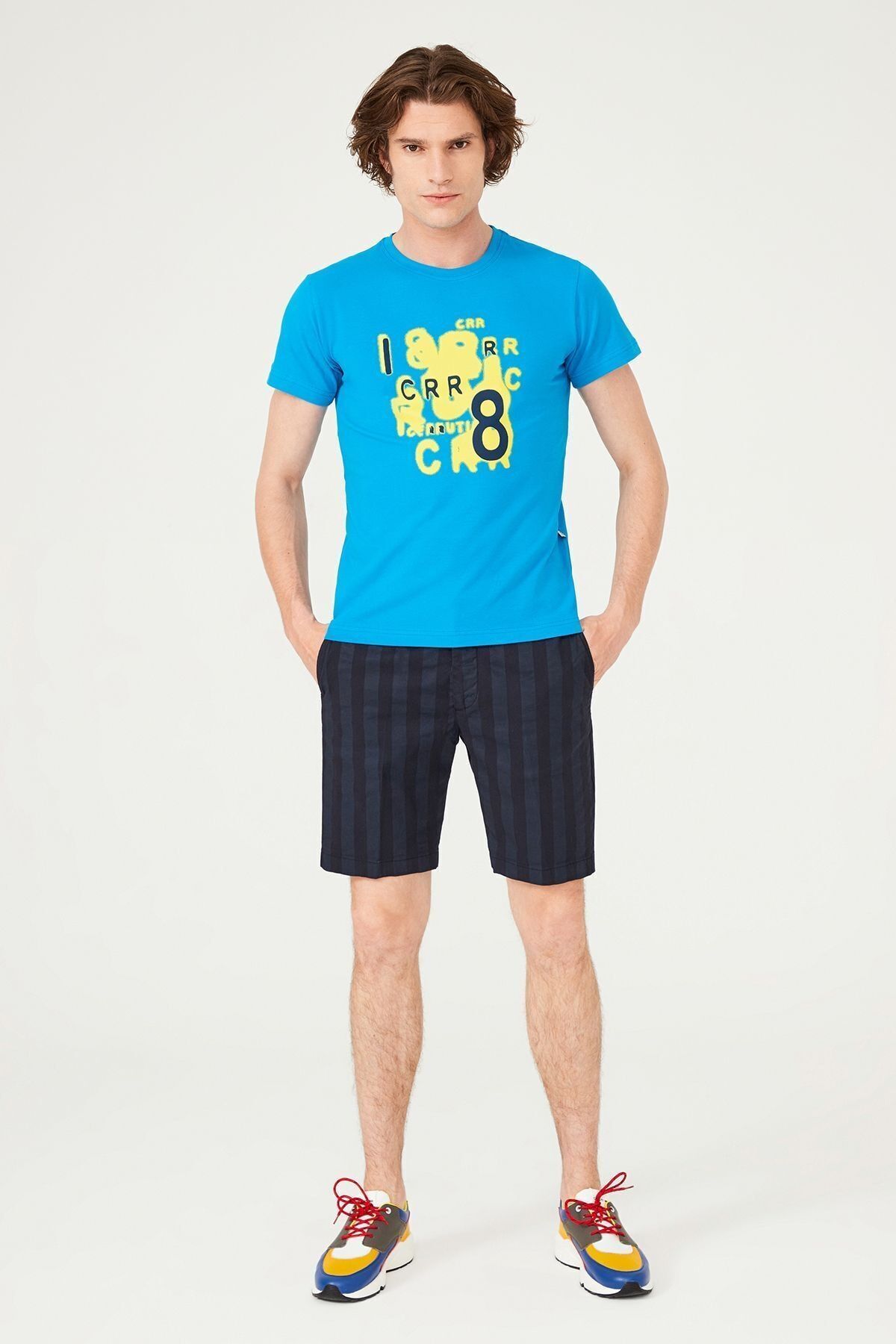 Bisiklet Yaka Erkek T-Shirt - 11