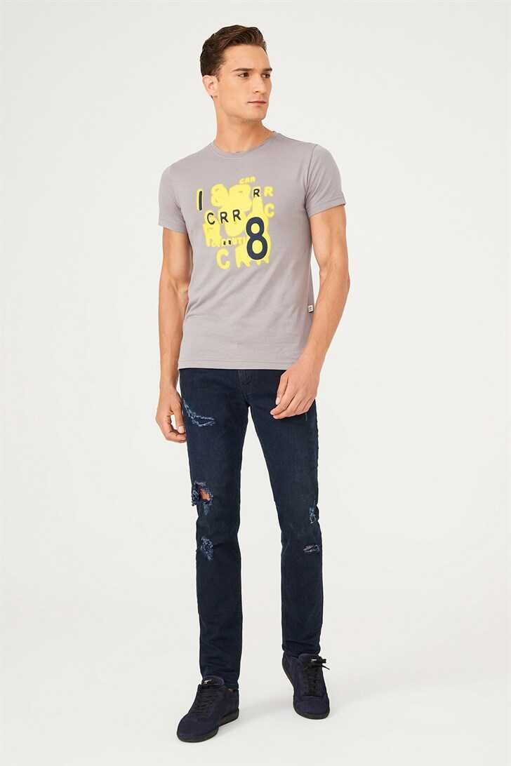 Bisiklet Yaka Erkek T-Shirt - 4