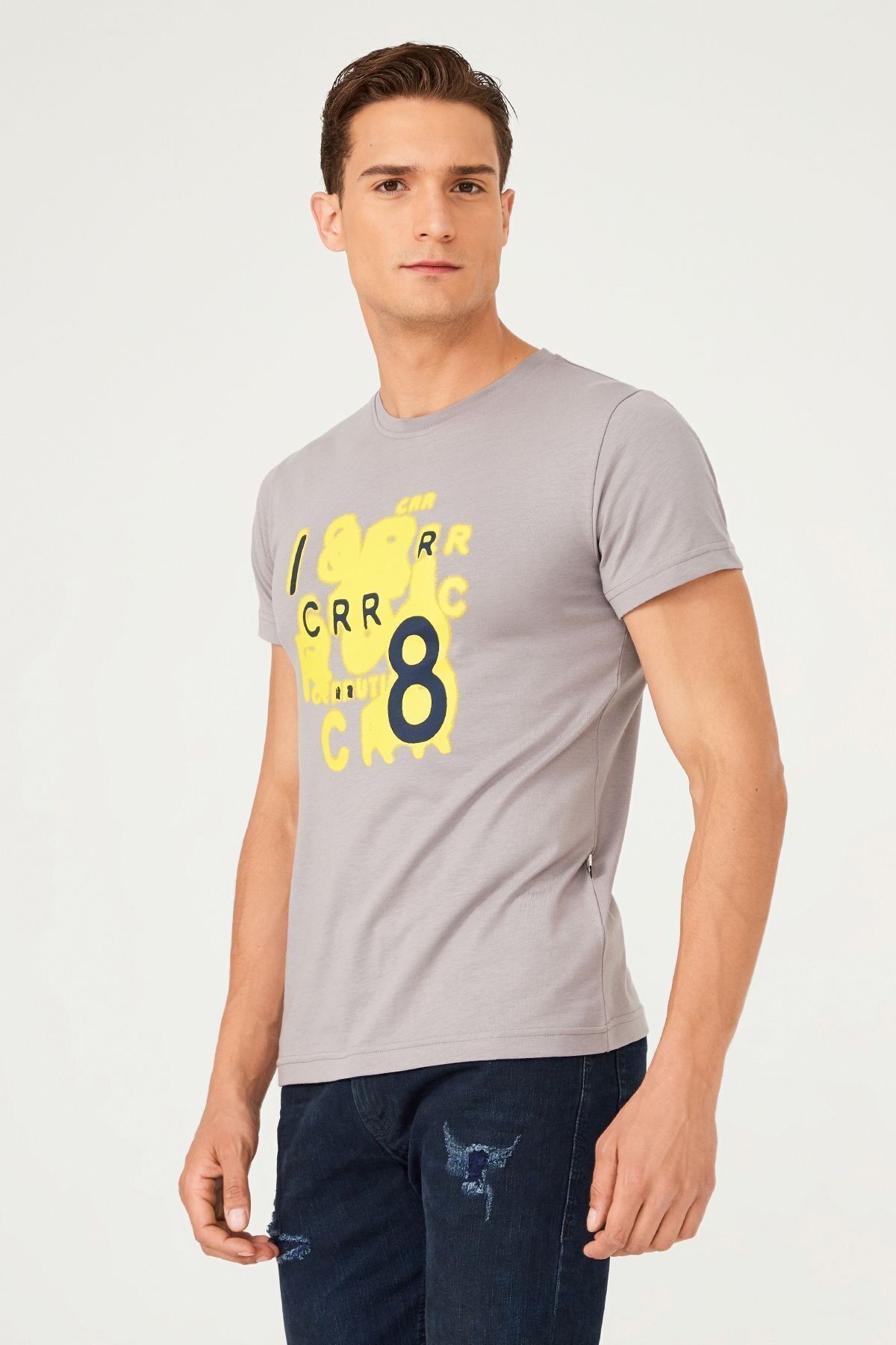 Bisiklet Yaka Erkek T-Shirt - 9