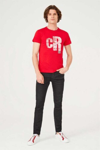 Bisiklet Yaka Erkek T-Shirt - 5