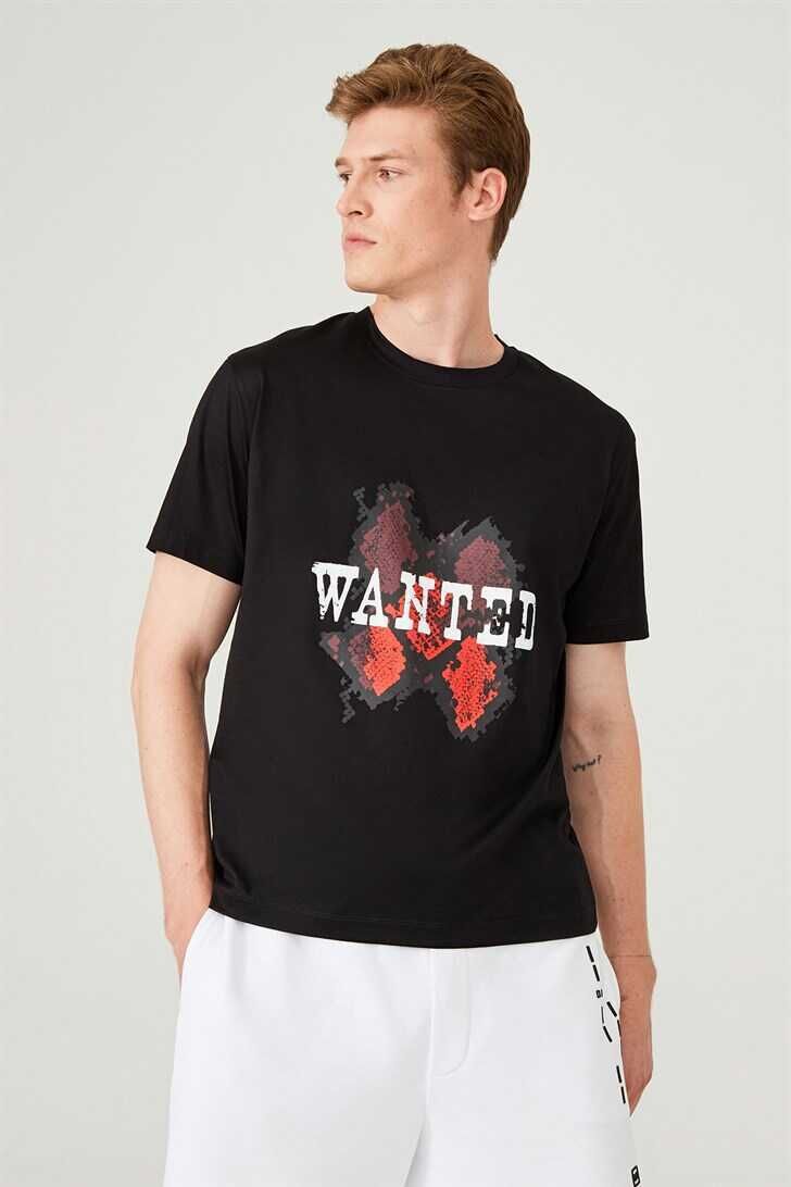 Bisiklet Yaka Erkek T-Shirt - 1