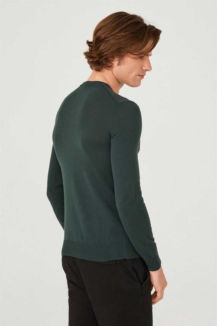 Bisiklet Yaka Erkek Triko Kazak - 4