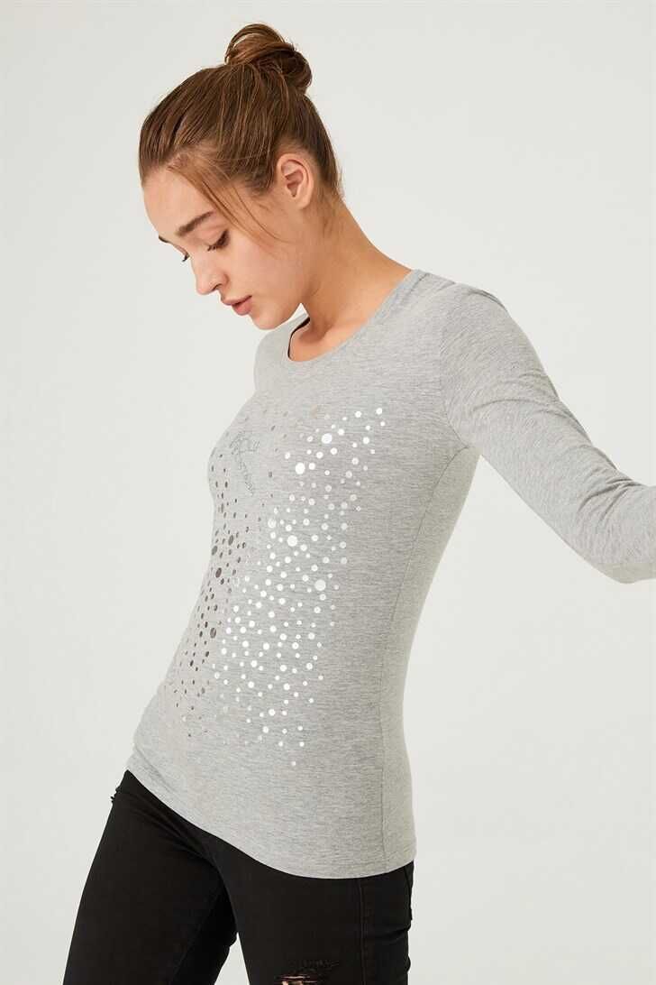 Bisiklet Yaka Kadın Bluz - 2