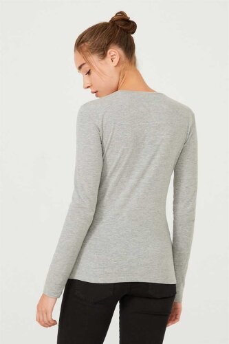 Bisiklet Yaka Kadın Bluz - 4