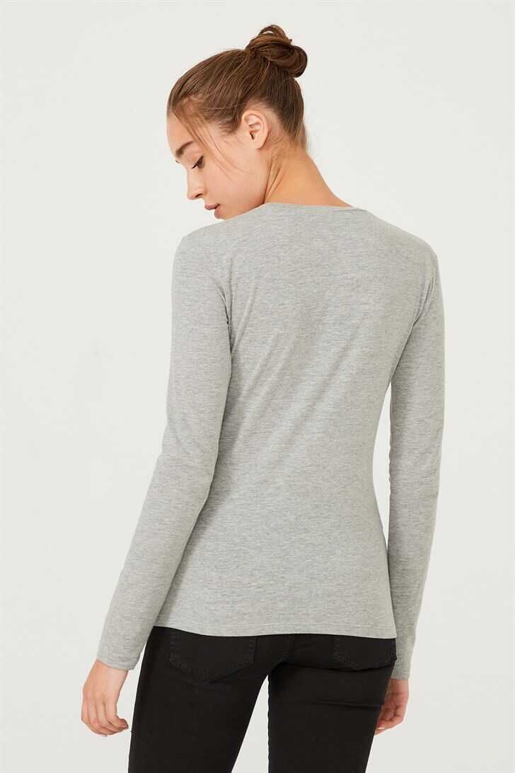 Bisiklet Yaka Kadın Bluz - 4