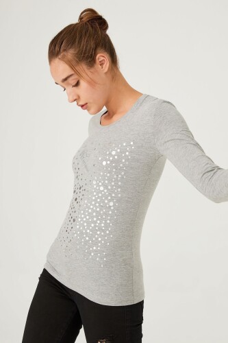 Bisiklet Yaka Kadın Bluz - 6