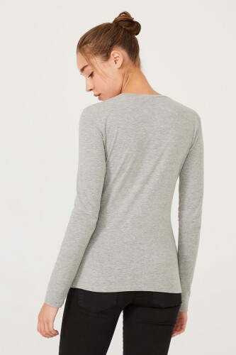 Bisiklet Yaka Kadın Bluz - 8