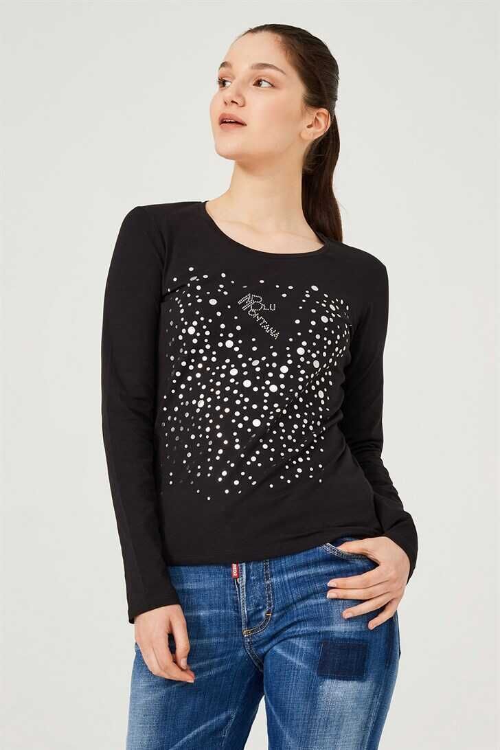 Bisiklet Yaka Kadın Bluz - 1