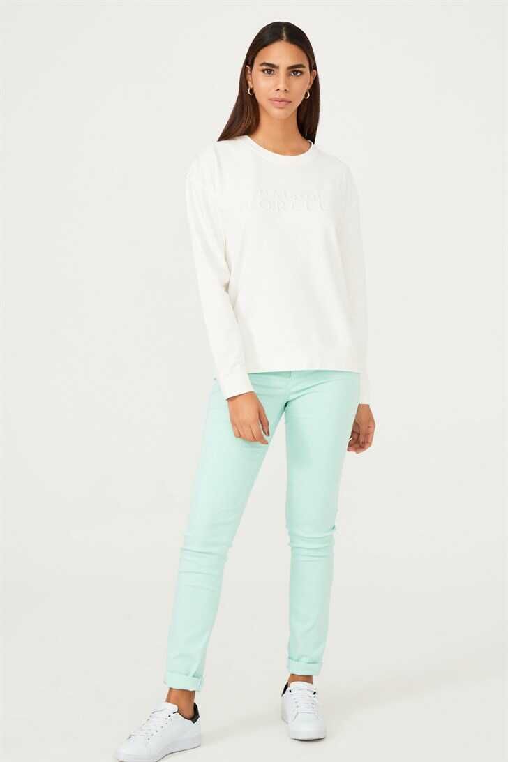 Bisiklet Yaka Kadın Sweatshirt - 3