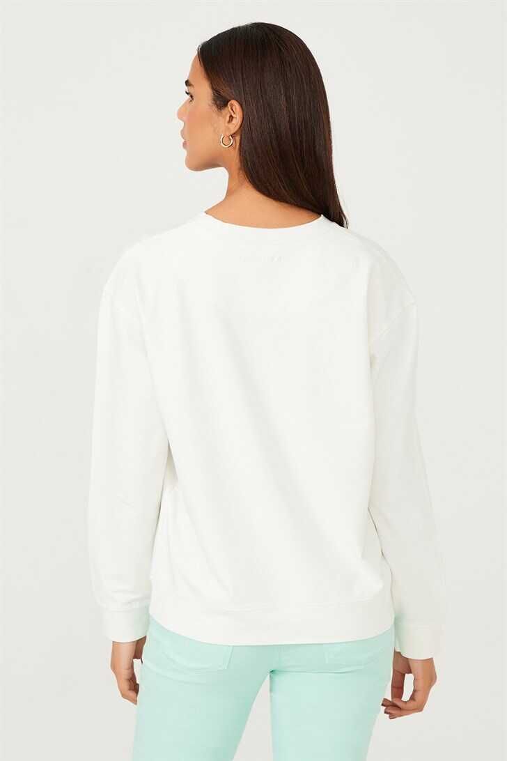 Bisiklet Yaka Kadın Sweatshirt - 6