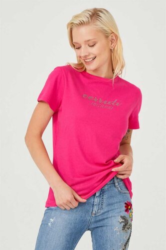 Bisiklet Yaka Kadın T-Shirt - 2