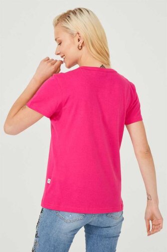 Bisiklet Yaka Kadın T-Shirt - 6