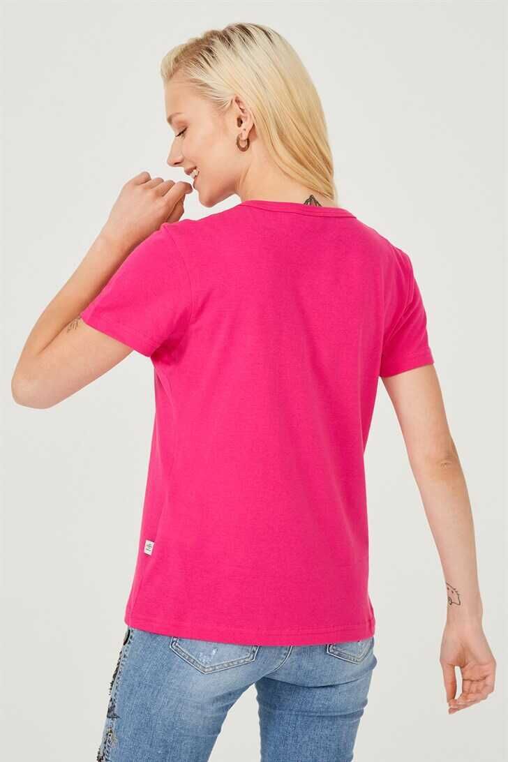 Bisiklet Yaka Kadın T-Shirt - 6