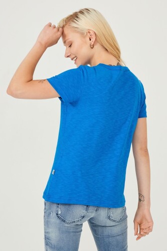 Bisiklet Yaka Kadın T-Shirt - 11