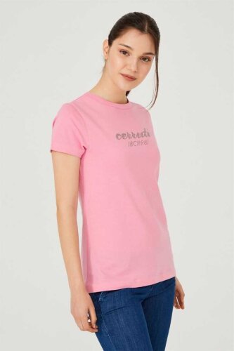 Bisiklet Yaka Kadın T-Shirt - 3