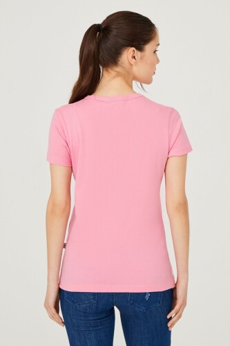 Bisiklet Yaka Kadın T-Shirt - 12