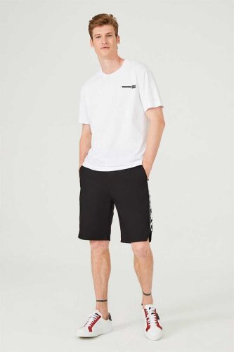 Bisiklet Yaka Logolu Erkek T-Shirt - 2