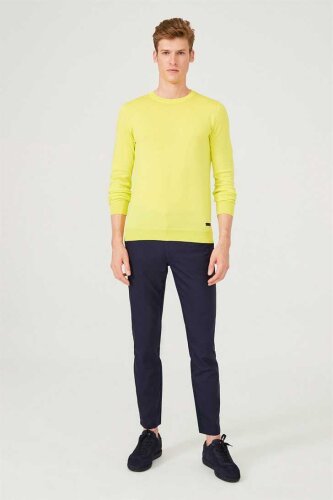 Bisiklet Yaka Uzun Kollu Erkek Triko Kazak - 2