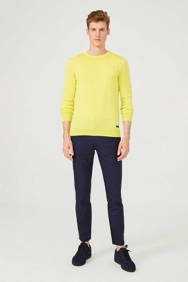 Bisiklet Yaka Uzun Kollu Erkek Triko Kazak - 2