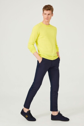 Bisiklet Yaka Uzun Kollu Erkek Triko Kazak - 7