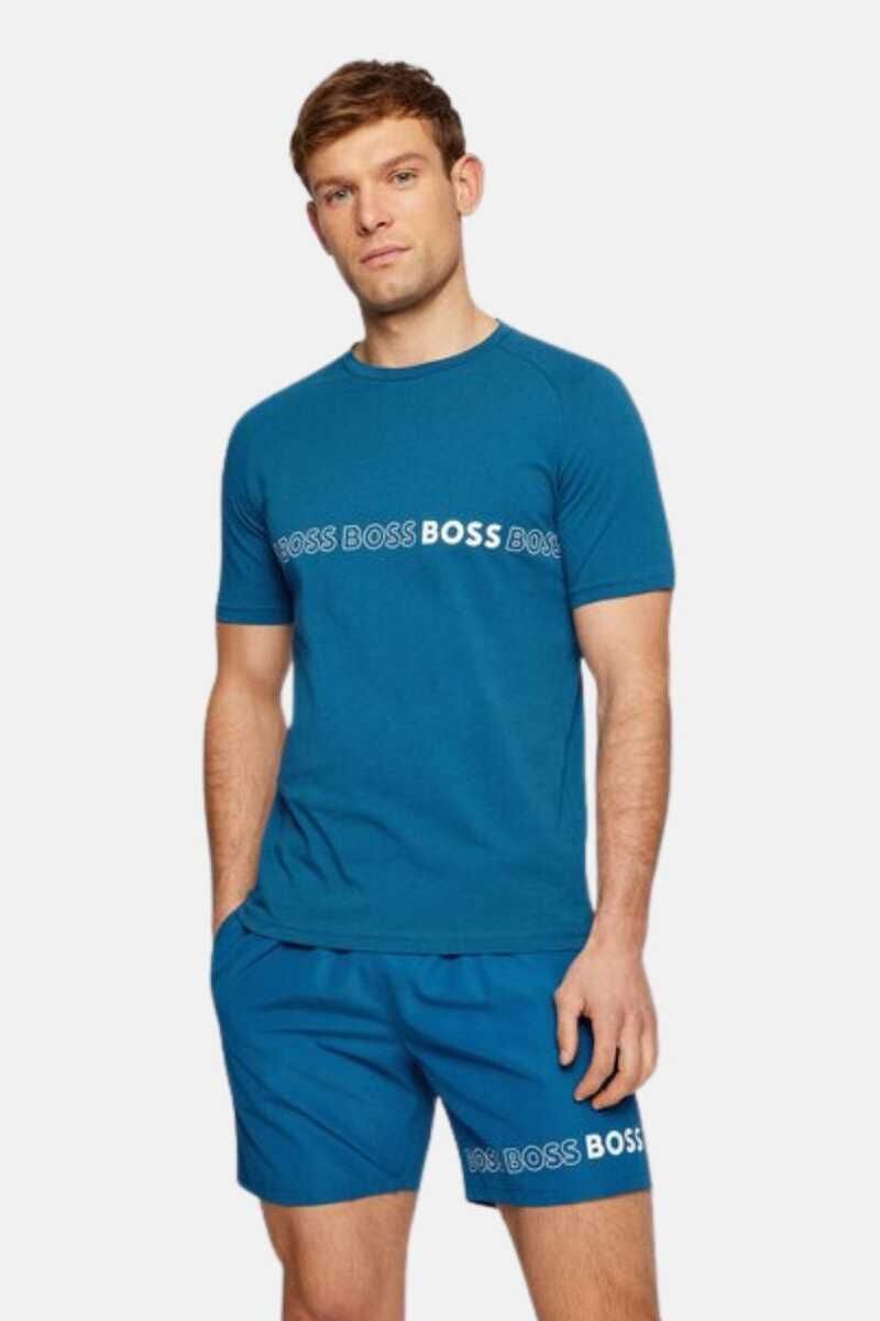 Boss Bisiklet Yaka Logou Erkek T-Shirt - 1