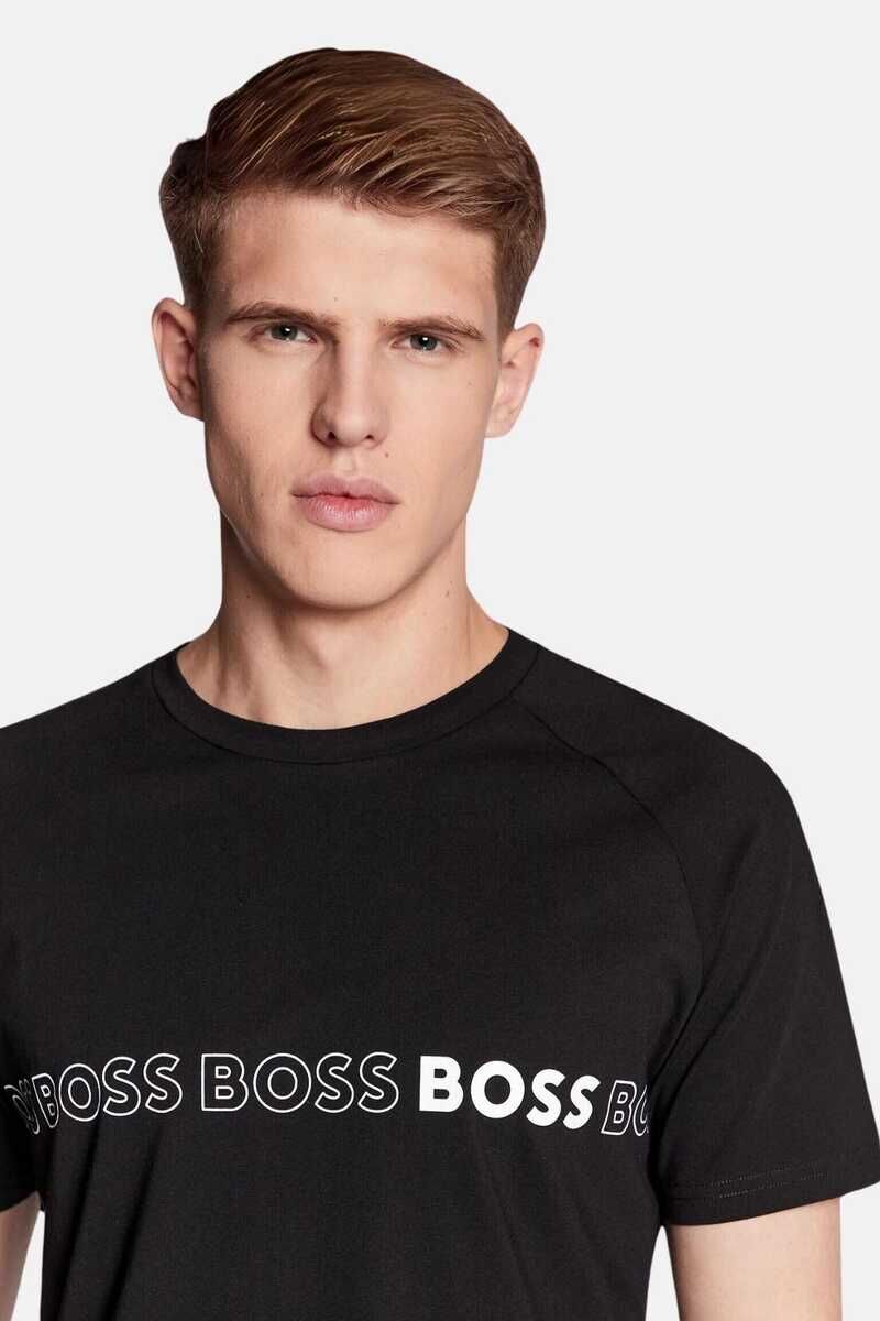 Boss Bisiklet Yaka Logou Erkek T-Shirt - 5