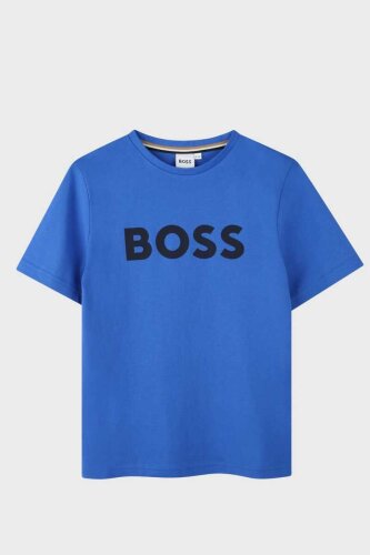 Boss Yazılı Erkek Bisiklet Yaka T-Shirt - 2