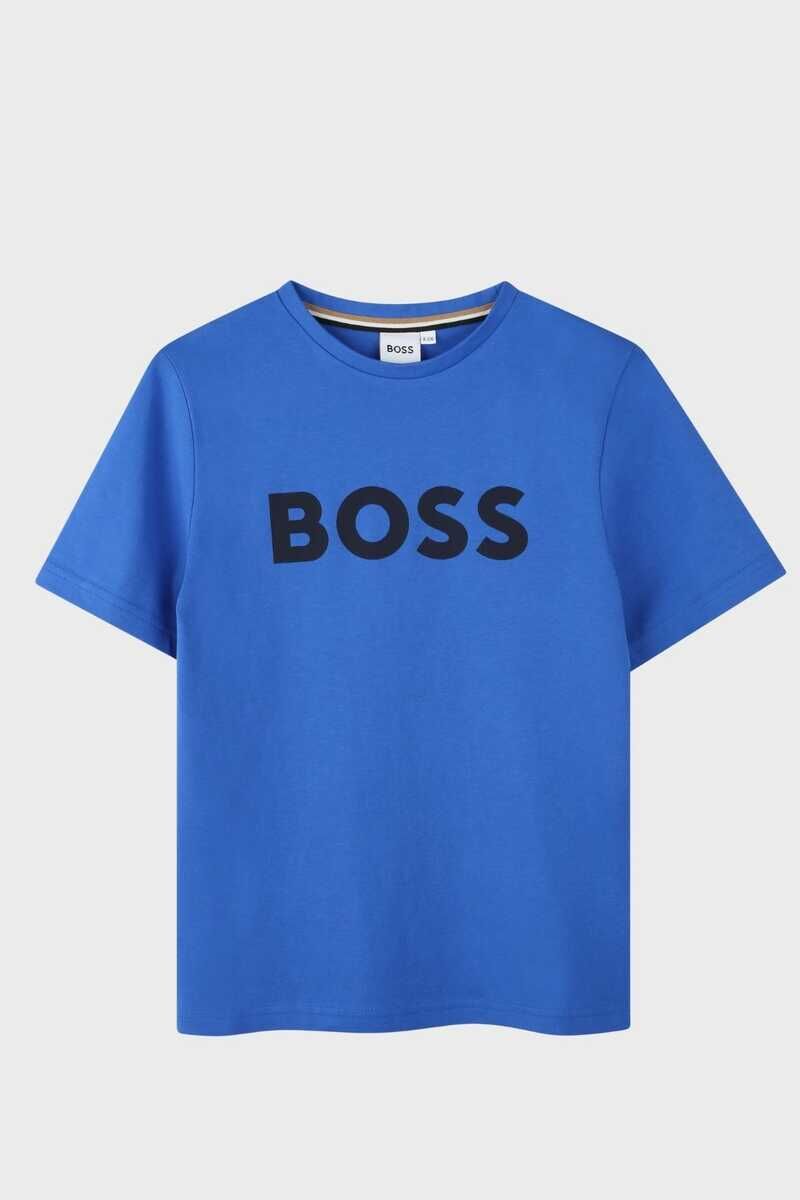 Boss Yazılı Erkek Bisiklet Yaka T-Shirt - 2