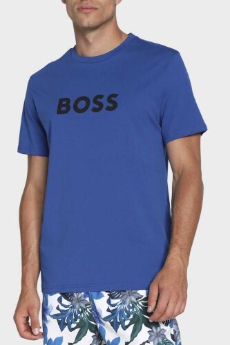 Boss Yazılı Erkek Bisiklet Yaka T-Shirt - 5