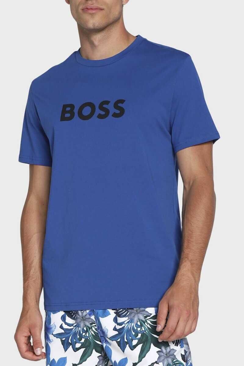 Boss Yazılı Erkek Bisiklet Yaka T-Shirt - 5