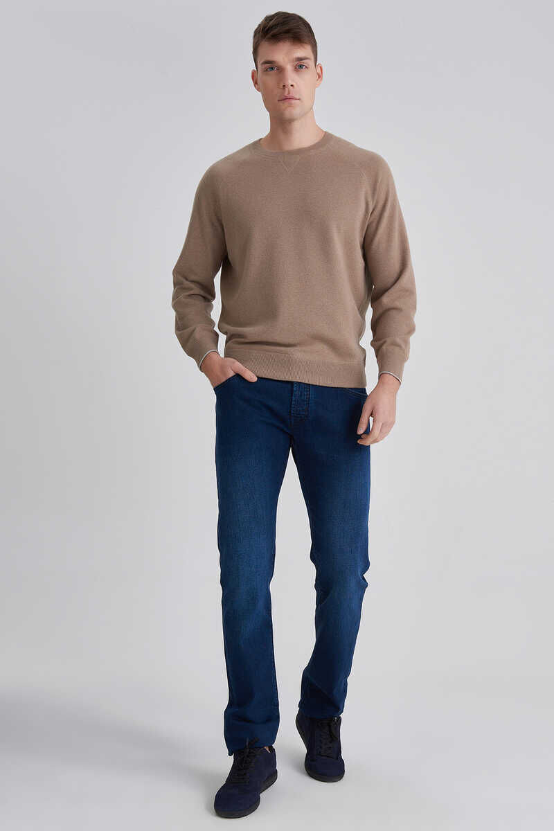 Brunello Cucinelli Erkek Bisiklet Yaka Kazak - 1