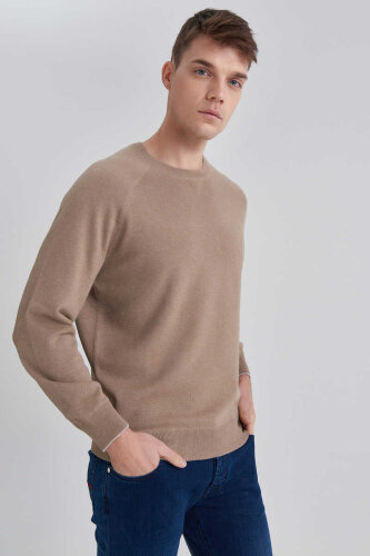 Brunello Cucinelli Erkek Bisiklet Yaka Kazak - 3