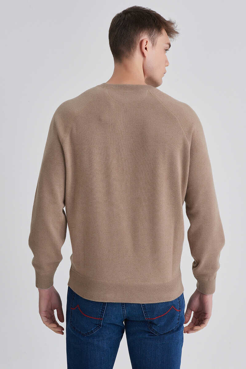 Brunello Cucinelli Erkek Bisiklet Yaka Kazak - 4