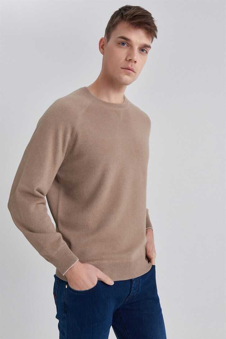 Brunello Cucinelli Erkek Bisiklet Yaka Kazak - 6