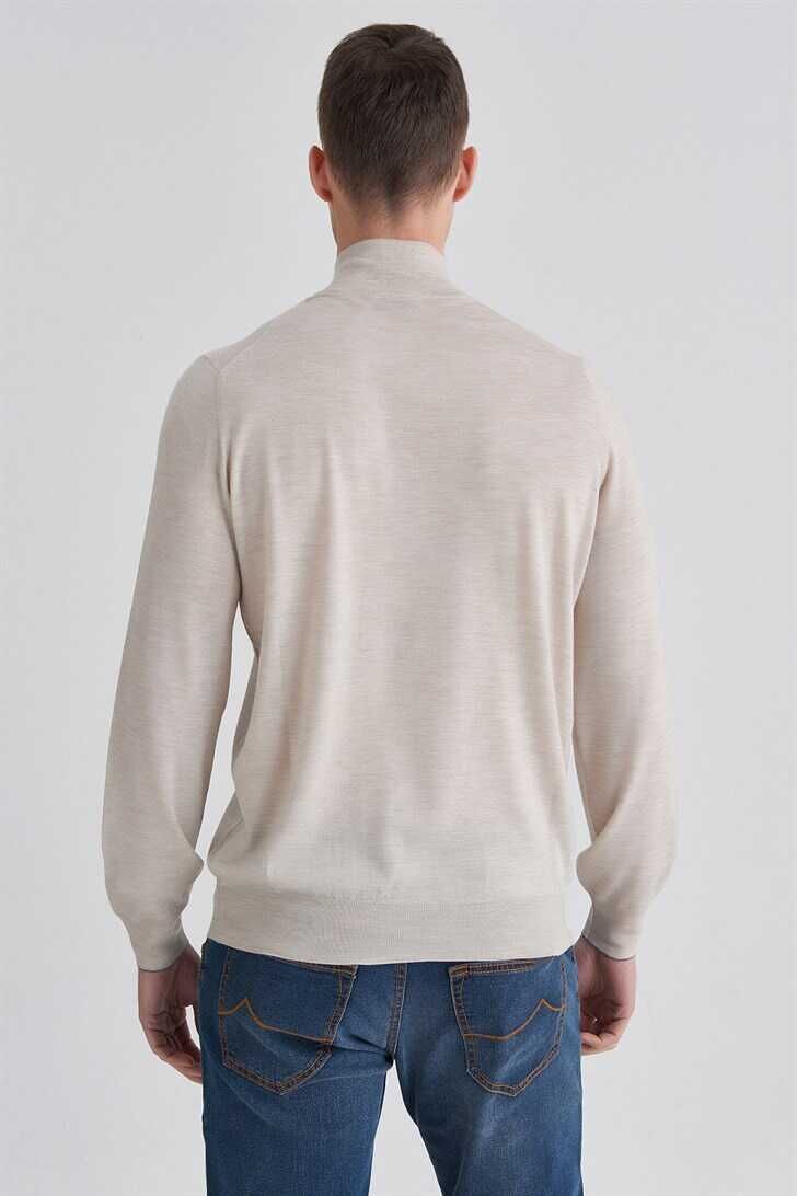 Brunello Cucinelli Erkek Fermuarlı Yün Hırka - 8