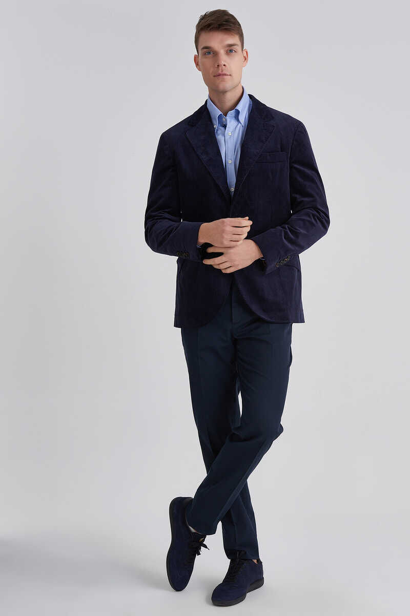 Brunello Cucinelli Erkek Kadife Blazer Ceket - 1