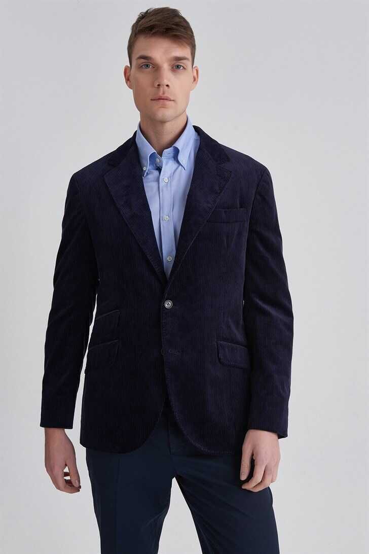 Brunello Cucinelli Erkek Kadife Blazer Ceket - 5