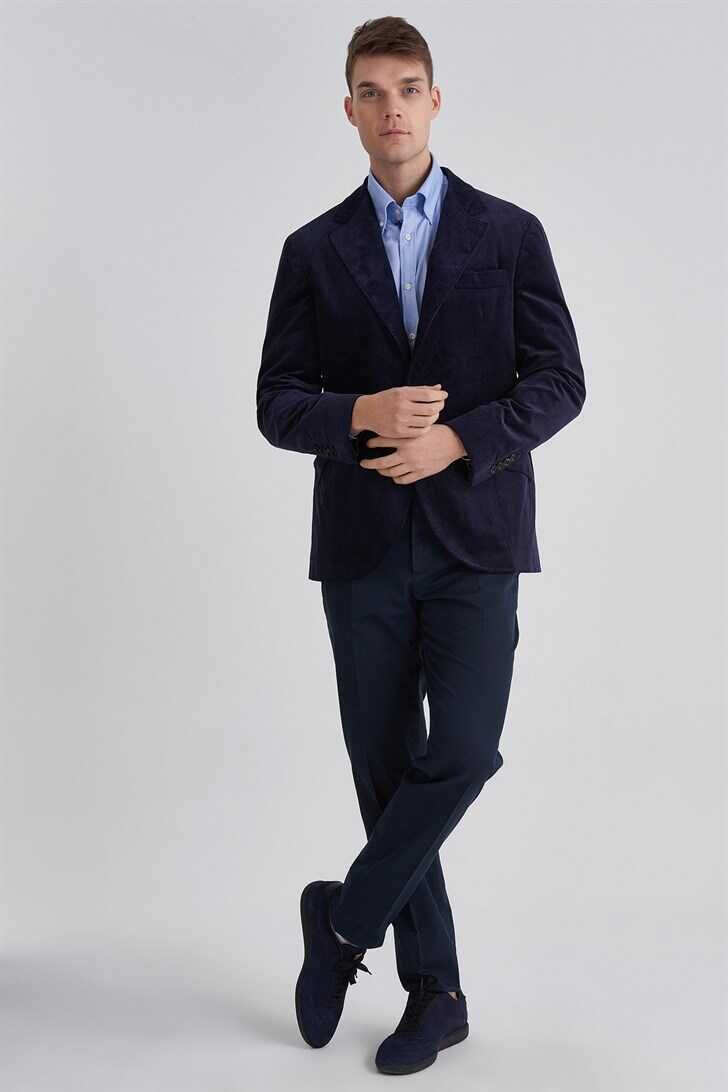 Brunello Cucinelli Erkek Kadife Blazer Ceket - 6