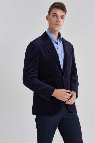 Brunello Cucinelli Erkek Kadife Blazer Ceket - 7