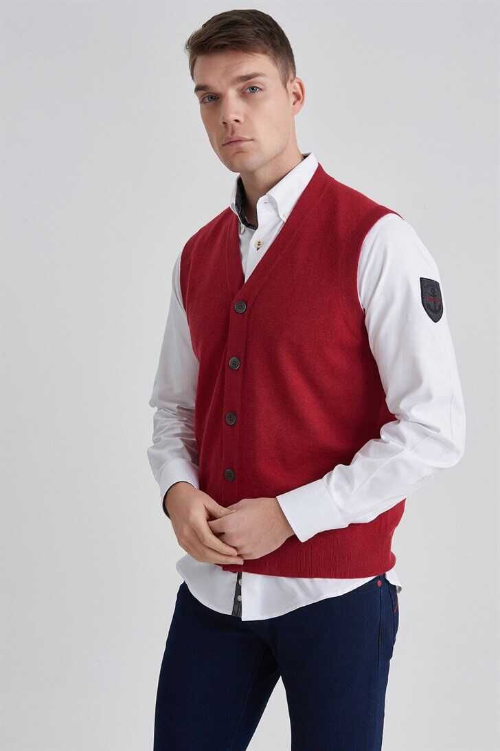 Brunello Cucinelli Erkek Kaşmir Yelek - 7