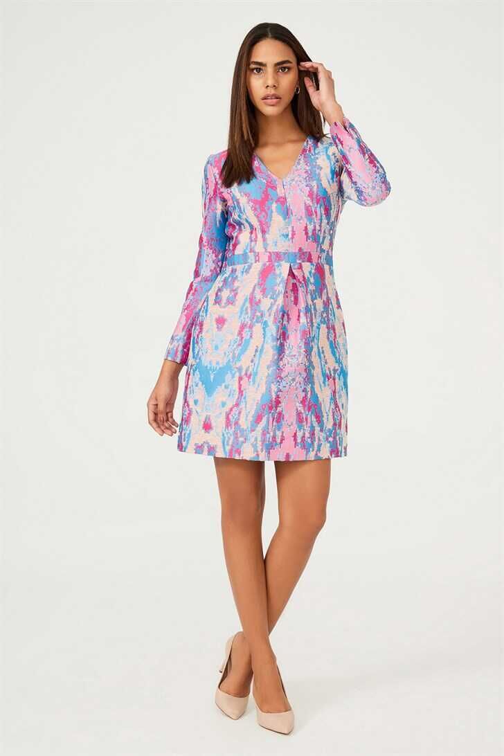 Byblos Kadın Uzun Kollu Mini Boy Elbise - 1