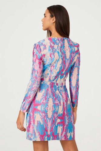 Byblos Kadın Uzun Kollu Mini Boy Elbise - 3